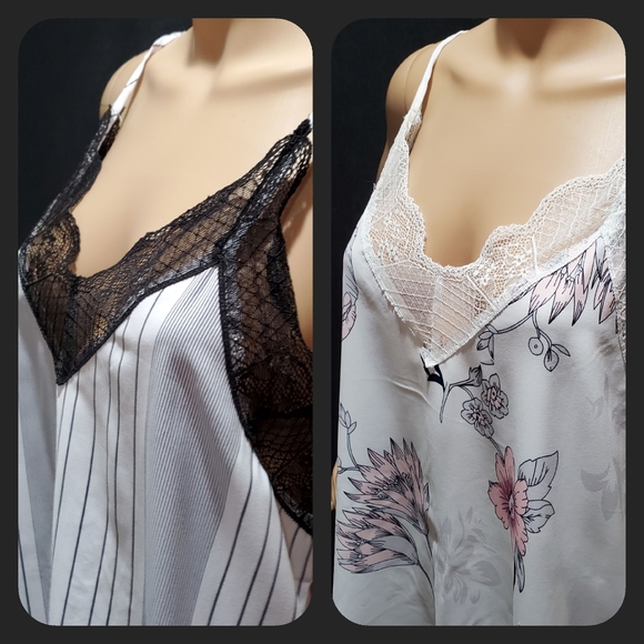 2pcs Amber Millet 1)Trudie 1)Tori Strappy V-Neck Loose Camisole Tank Top Size M - Picture 13 of 13